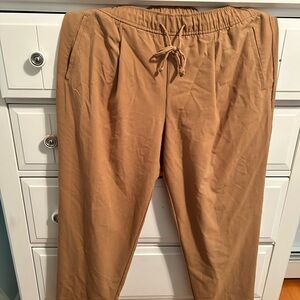 Old Navy Tan Joggers with Elastic Waistband